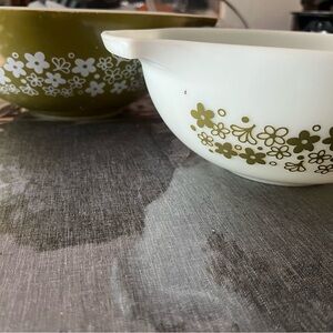 Vintage Pyrex Spring Blossom Cinderella Mixing/Nesting Bowls